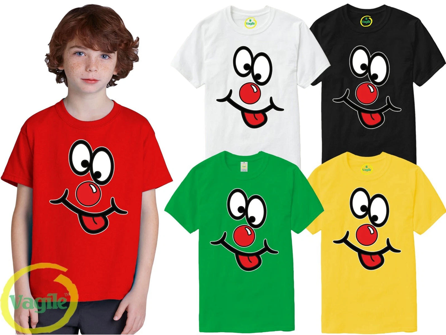 New Kids Adults Comic Relief Happy Red Nose Day 2025 Funny Charity T shirt Top