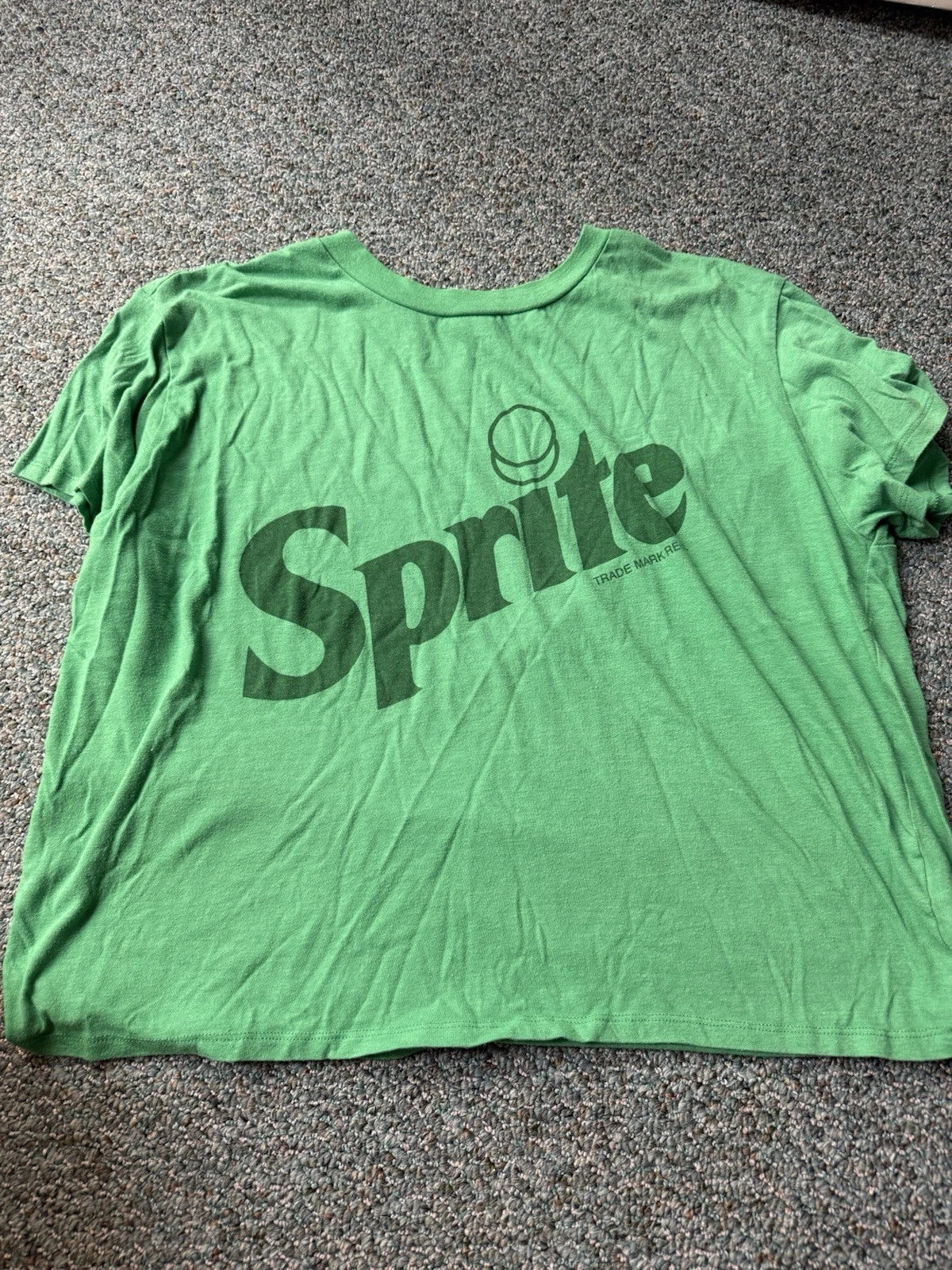 Sprite Cropped Tshirt Womens 2x Plus Size T-Shirt | Premium Graphic | Trending Fashion Apparel