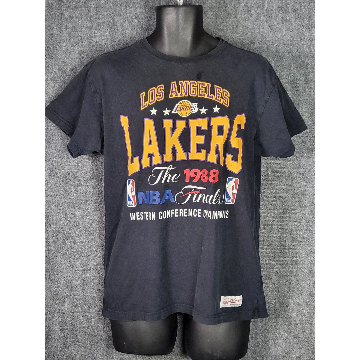 Mitchell & Ness Lakers 1988 Nba Finals T-shirt Western Conference Champs Men S | Trendy Graphic Tee | Casual Unisex T-shirt