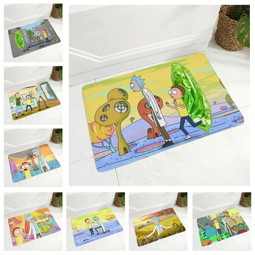 Cute Funny Bath Mat Bathroom Carpet Flannel Rug Doormat For Balcony Kitchen Home