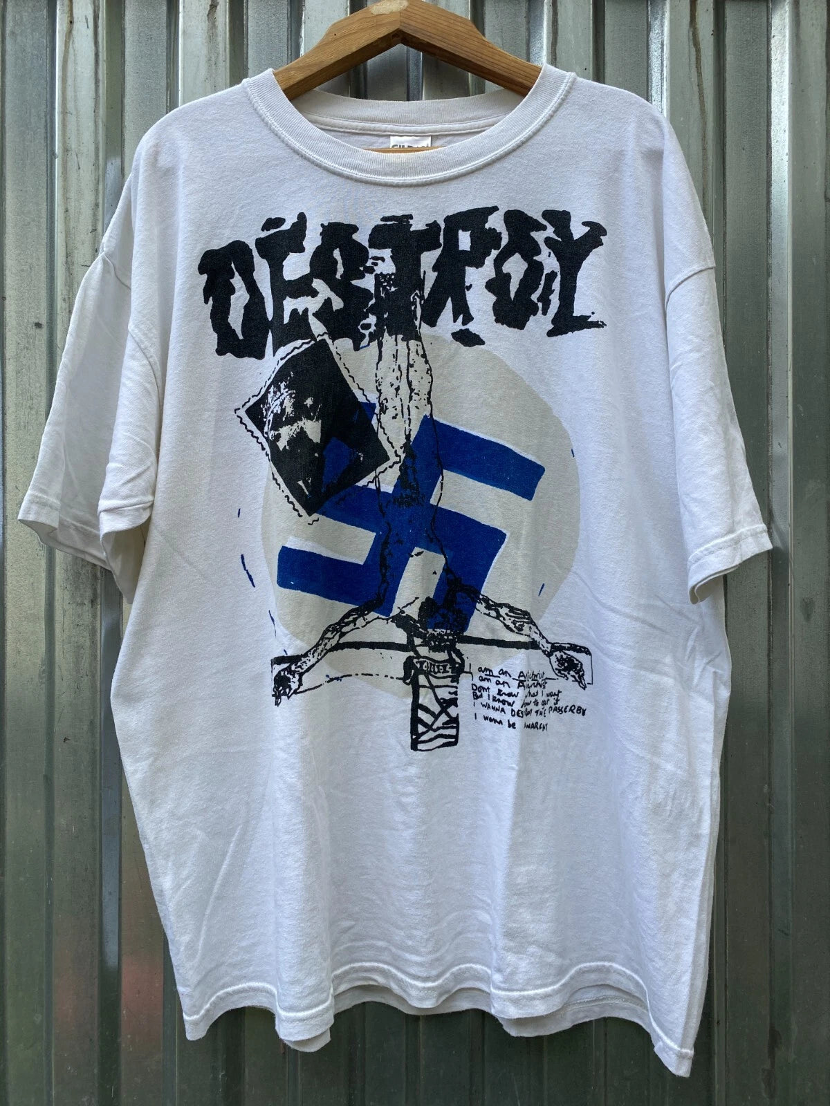 Seditionaries Destroy Shirt 1980s Vivienne Westwood & Malcom Maclaren Punk Rock