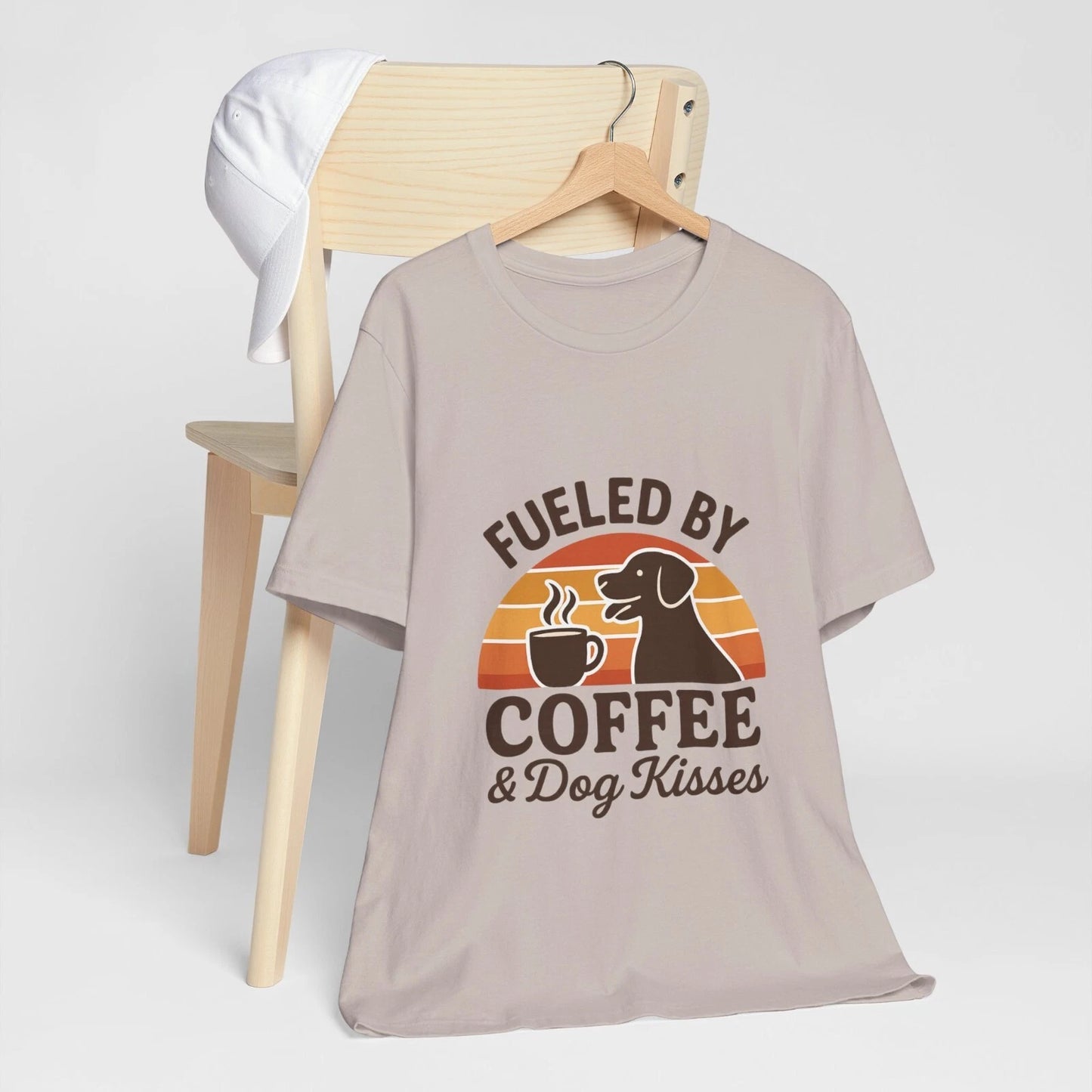 Cute Dog Coffee T-shirt Retro Pet Lover Graphic Tee Novelty Gift For Pet Lovers