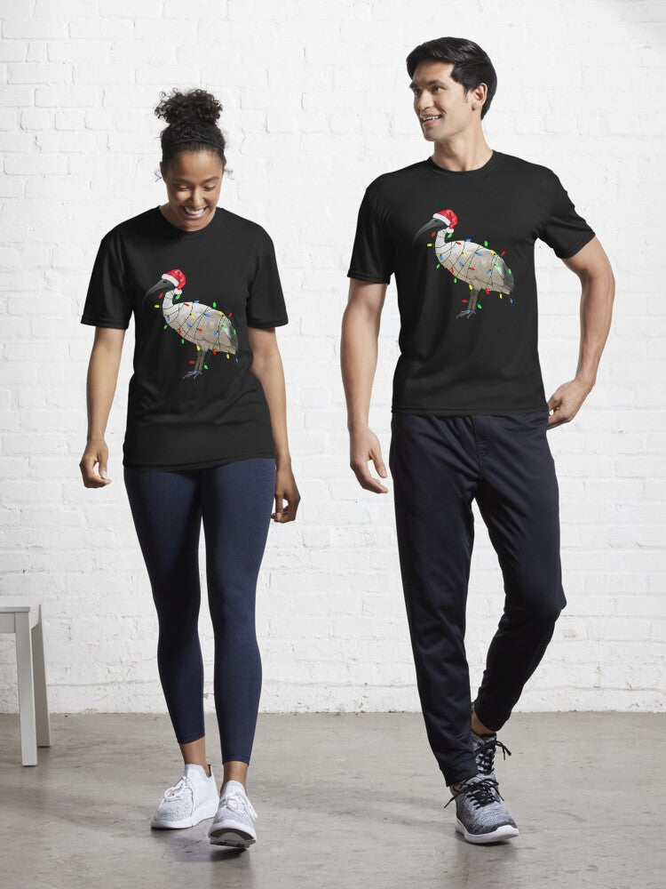 Extra Festive Bin Chicken Active TShirt T-Shirt | Vintage Christmas Look | Limited Christmas Style