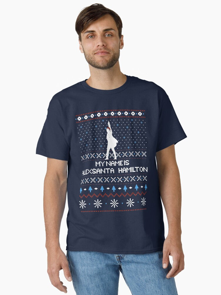 Hamilton Ugly Christmas Sweater Classic TShirt T-Shirt | Top Trending Graphic | Perfect For Daily Wear
