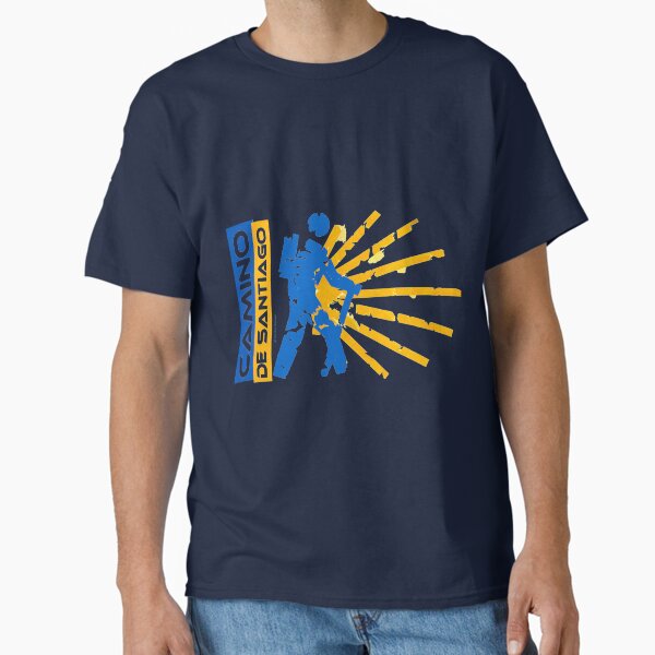 Camino de Santiago. Way of St. James. Hiking logo. Classic T-Shirt by Ch-Seebauer
