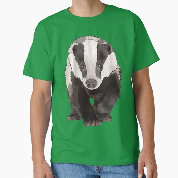 Green Badger by www.BeeFoxTree.com Classic T-Shirt for Sale by BeeFoxTree