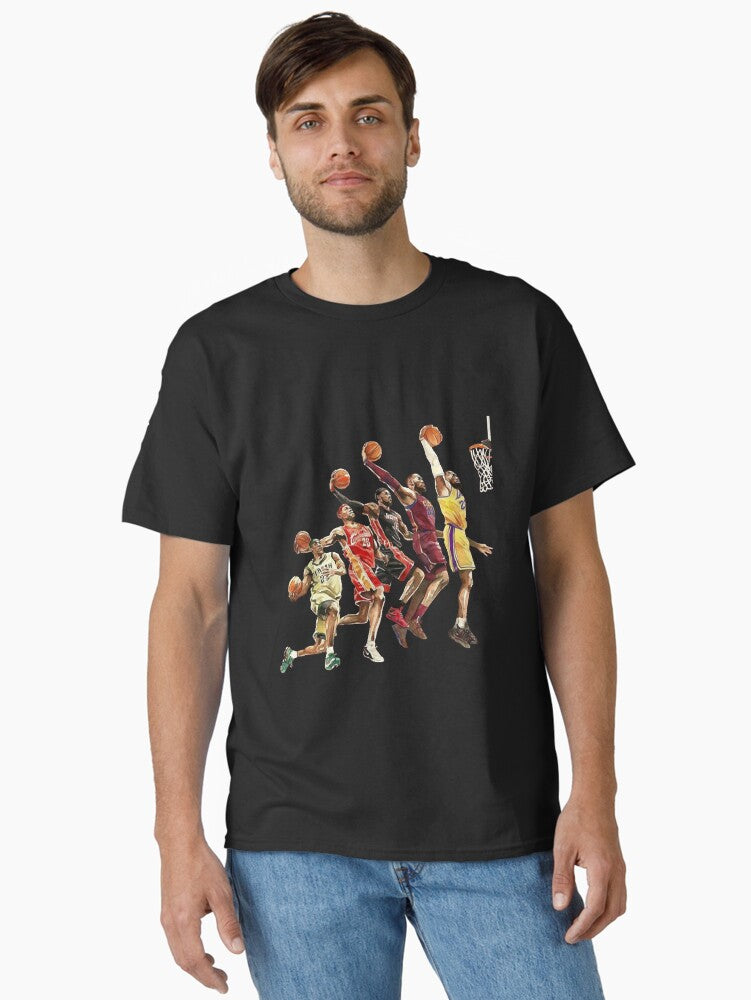 Lebron James Nba Los Angeles Lakers Lebron Jame Nba Los Angeles Lakers Classic T-shirt | Premium Basketball Jersey | Fan Edition Apparel