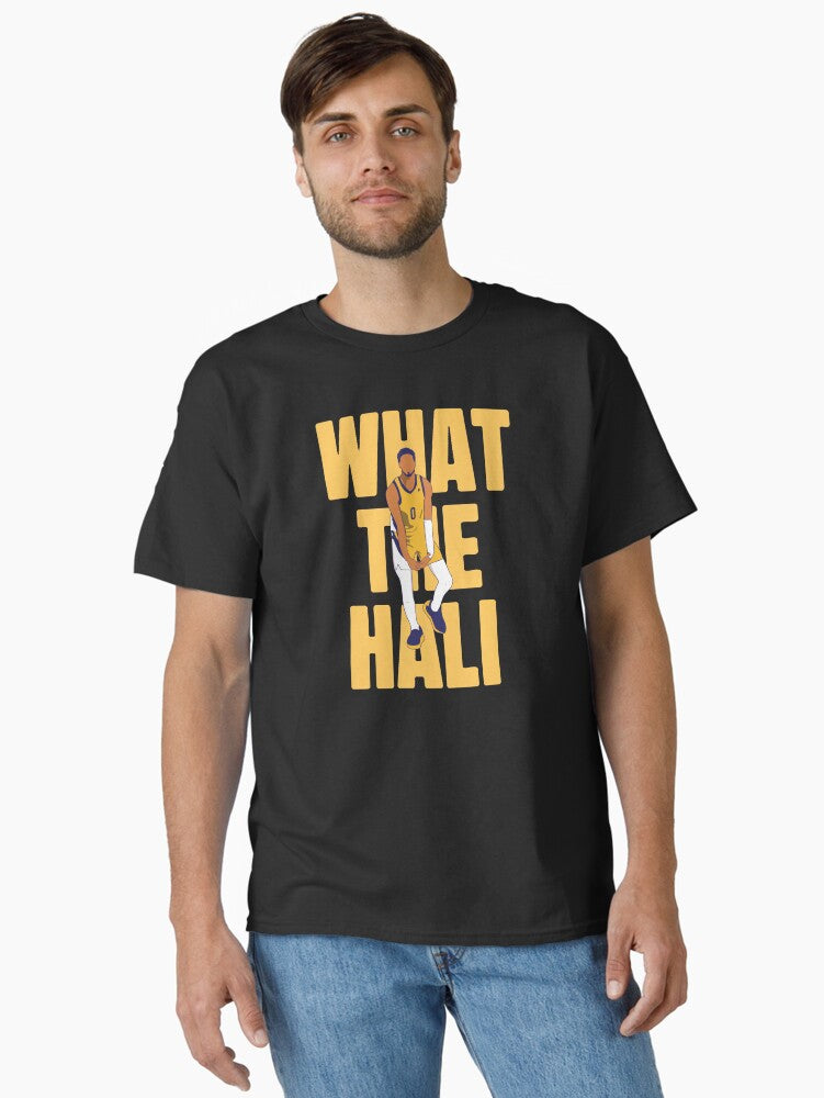 What The Hali Tyrese Haliburton Celebration Classic T-shirt | Trendy Graphic Tee | Casual Unisex T-shirt