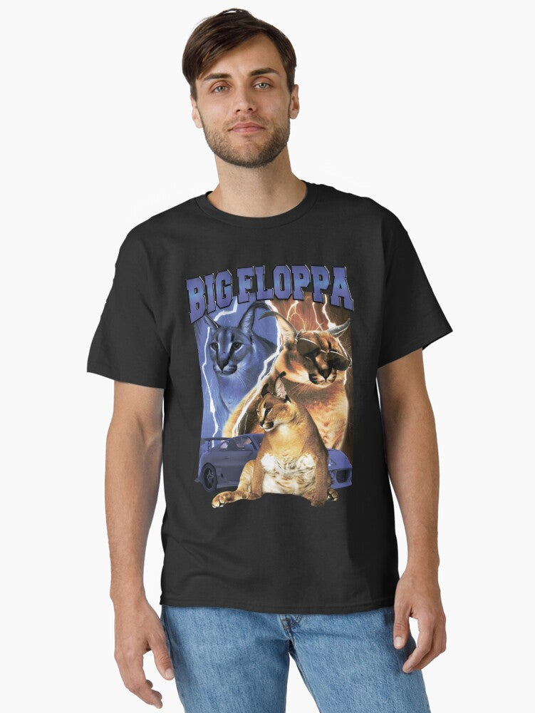 Big Floppa Vintage Rap Classic T-shirt | Trendy Graphic Tee | Casual Unisex T-shirt