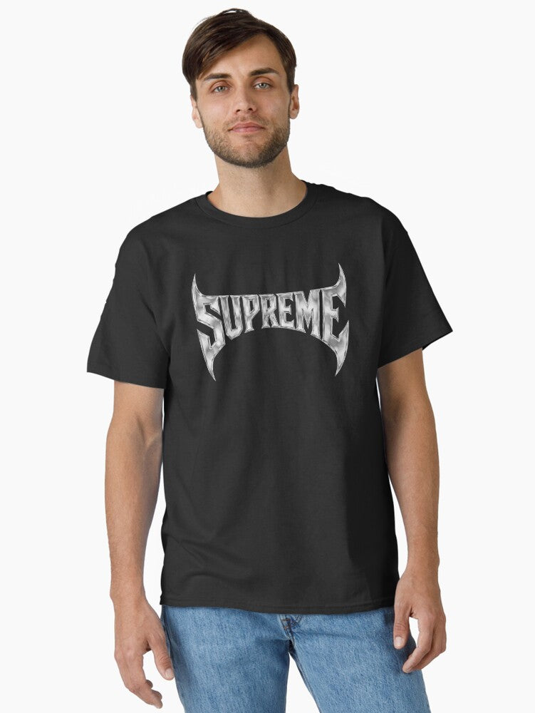 Supreme Sharp Logo Silver Metallic Gothic Chrome Streetwear Classic T-Shirt T-Shirt | Exclusive Edition | Trending Now
