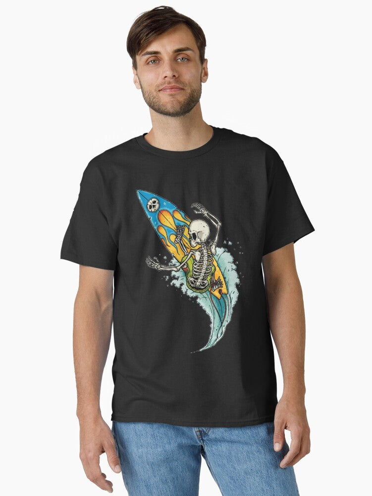 Surfing Wave Dead Man Classic T-Shirt T-Shirt | Best-Selling Artwork | Perfect For Daily Wear