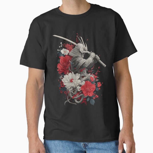 Flower Samurai Classic T-Shirt by Oni-Pixels