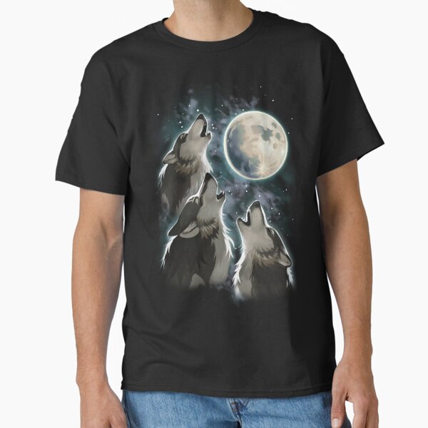 Three Wolfie Moon Classic T-Shirt for Sale by charachnid