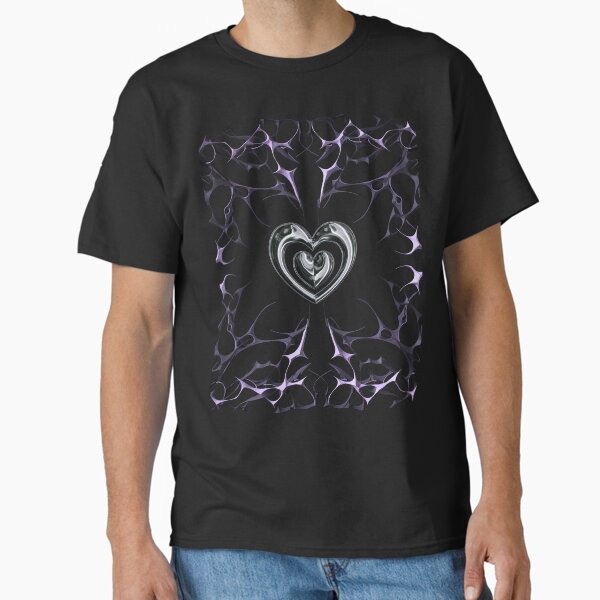 Heart of Thorns Cybersigilism Chrome Aesthetic Art Classic T-Shirt for Sale by spookyren