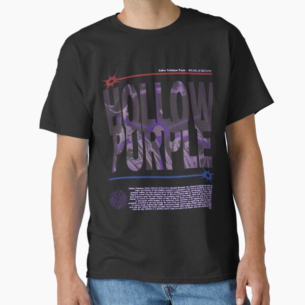 JJK Gojo Satoru Hollow Purple Brutalist Streetwear Style Y2K Classic T-Shirt for Sale by kiraoverdose