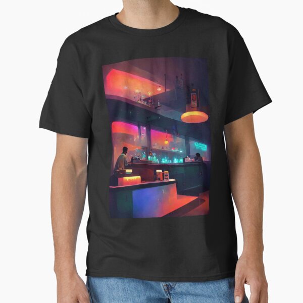 "Lofi Bar Scene" Classic T-Shirt for Sale by meshhead