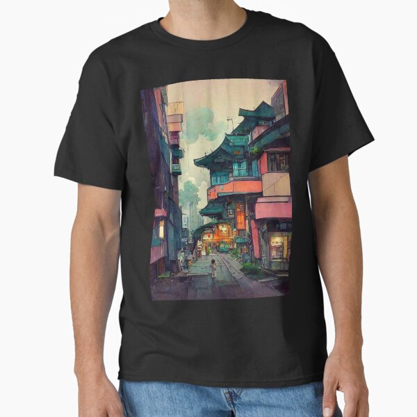 "Asian Lofi Street" Classic T-Shirt for Sale by meshhead
