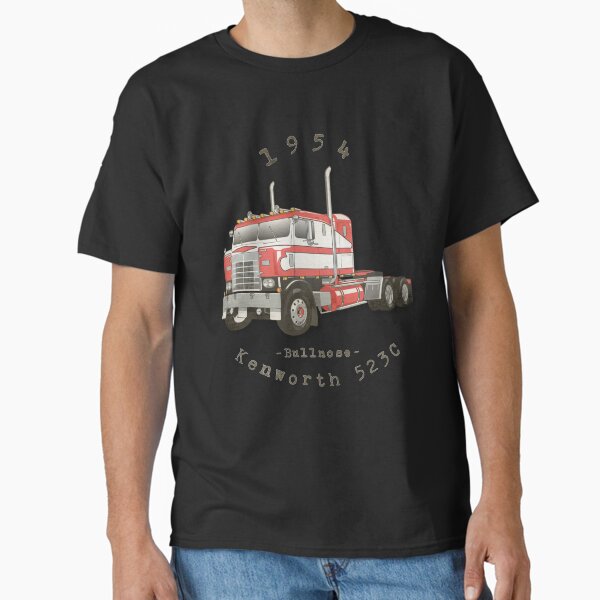 "1954 Kenworth 523C Bullnose Classic Cabover Truck" Classic T-Shirt for Sale by wideturngang