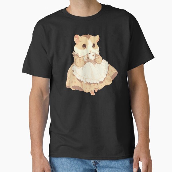 Coquette Sad Hamster drinking tea Classic T-Shirt for Sale by Sara-Design2