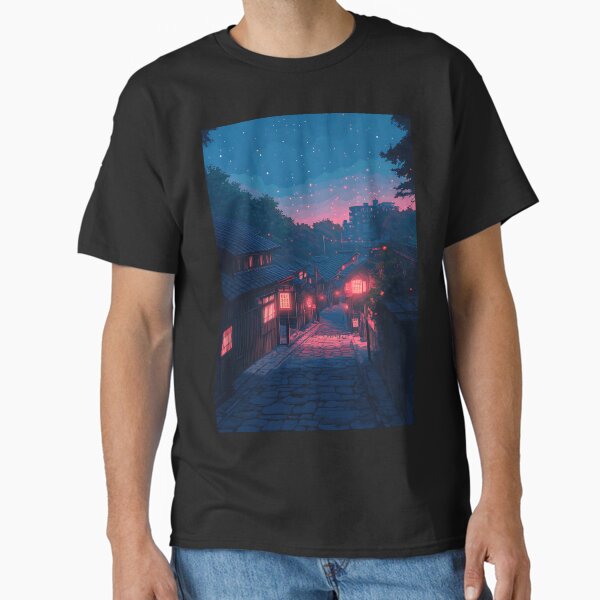 "Japanese Lofi City" Classic T-Shirt for Sale by bapupa