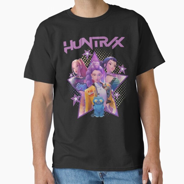 HUNTR/X - HUNTRIX Kpop Demon Hunter Girl Group – Rumi Zoey Jinu KDPh Dark Idol Aesthetic Design Classic T-Shirt for Sale by TheErasStore