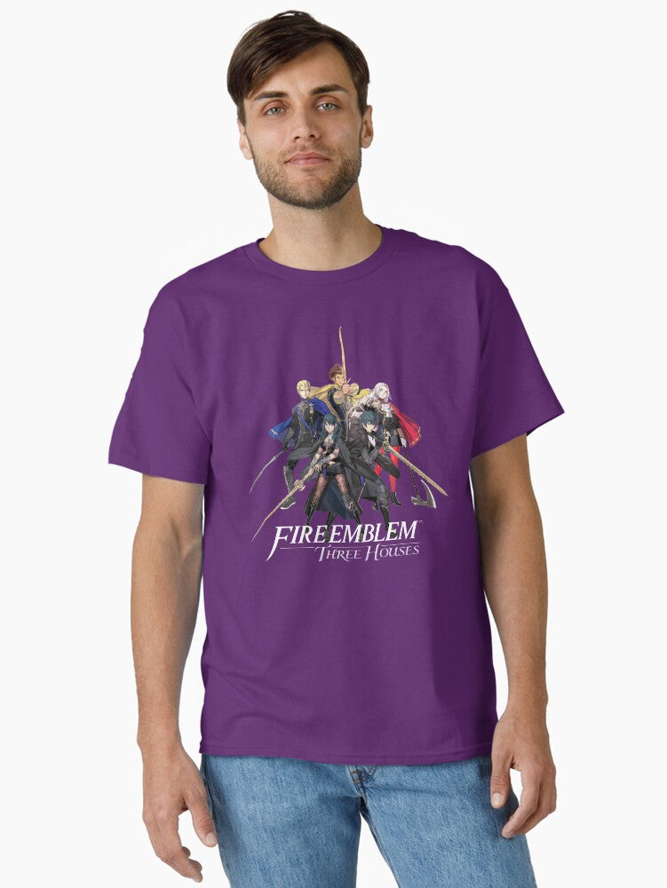 Fire Emblem Three Houses - House Leaders And Byleth Male Female Classic T-shirt | Trendy Graphic Tee | Casual Unisex T-shirt
