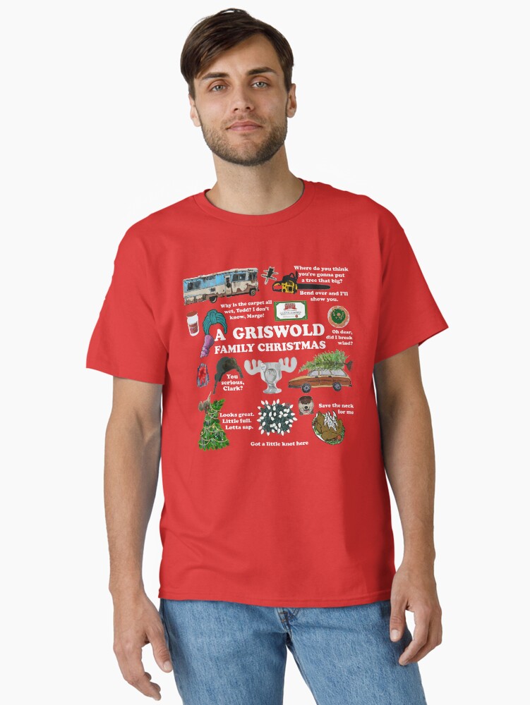 Christmas Vacation Collage Classic TShirt T-Shirt | Fan Favorite Artwork | Perfect For Daily Wear
