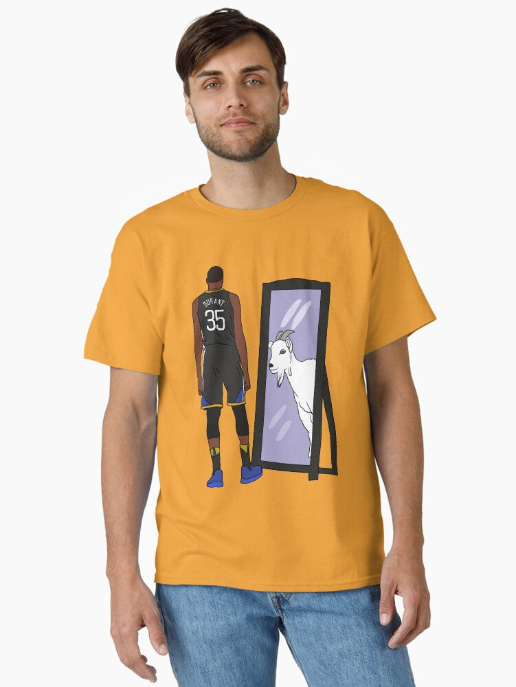Kevin Durant Mirror Goat Golden State Classic T-shirt | Trendy Graphic Tee | Casual Unisex T-shirt