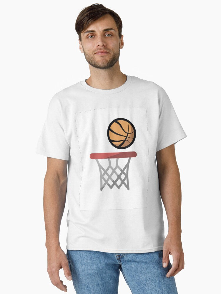 A Ball Entering The Basket Classic T-shirt | Trendy Graphic Tee | Casual Unisex T-shirt