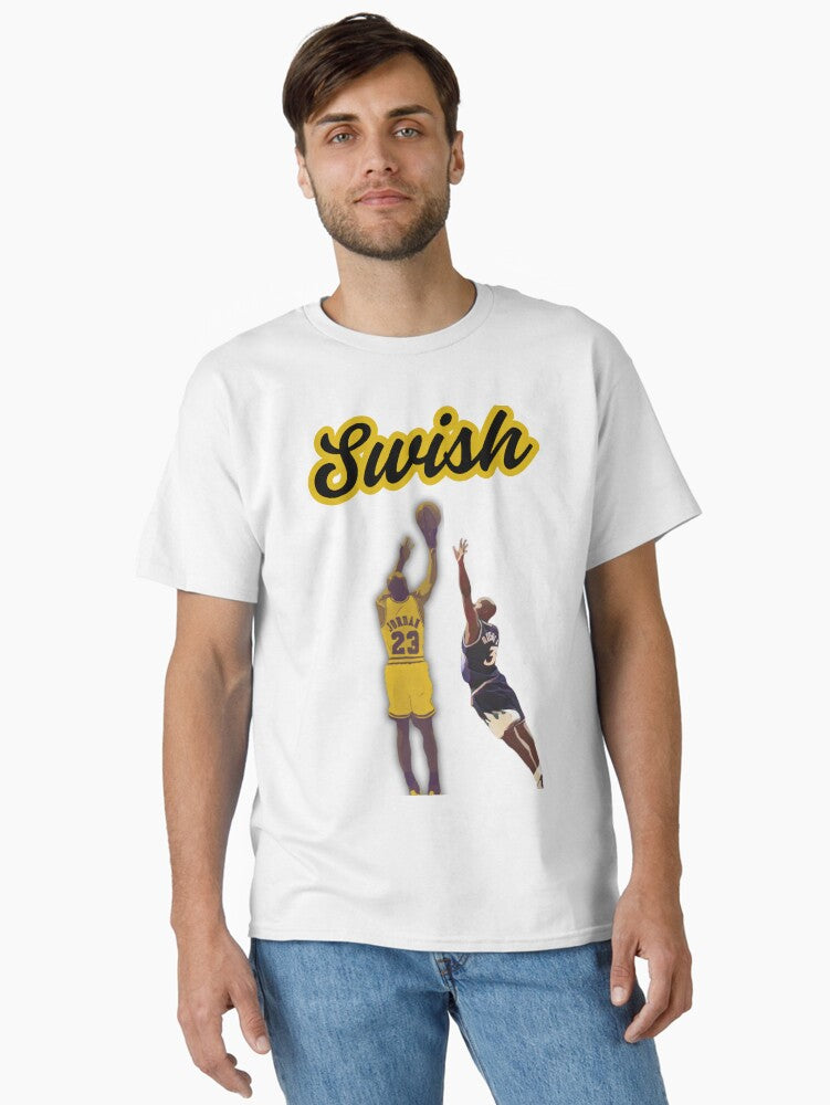 Micheal Jordan Swish Classic T-shirt | Trendy Graphic Tee | Casual Unisex T-shirt
