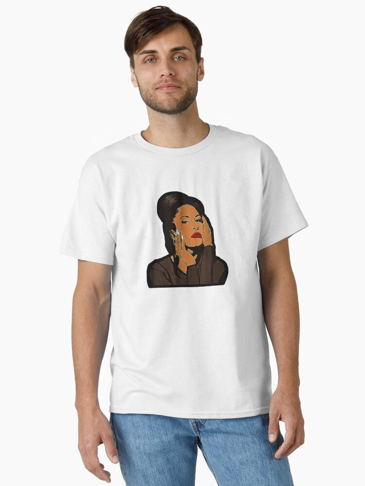 Selena Elegant Portrait Pose Classic T-Shirt T-Shirt | Aesthetic Graphic | Trending Now