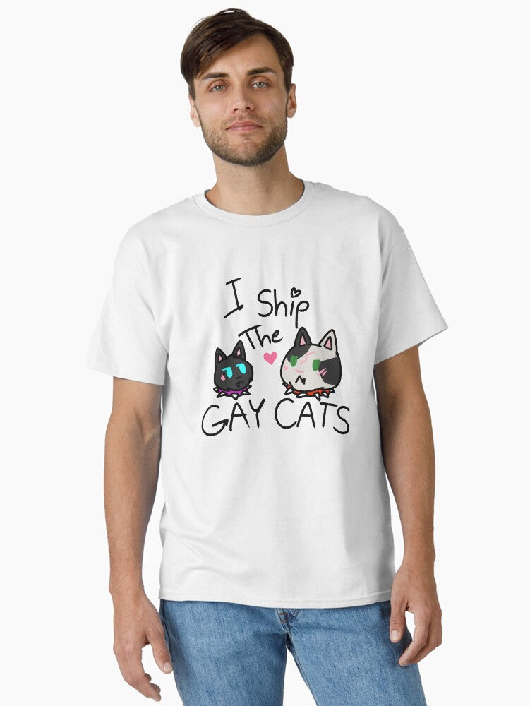 Gay Cats - Scourge & Bone Classic T-shirt | Trendy Graphic Tee | Casual Unisex T-shirt