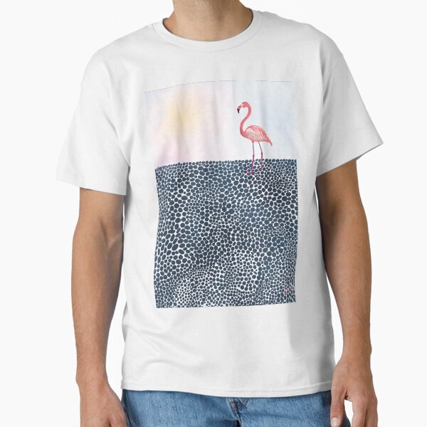 Flamingo in Water Bubbles a Sunny Day Classic T-Shirt for Sale by HawaiiSofia