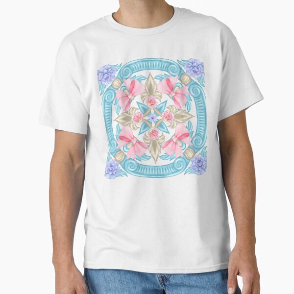Flowers and Bows Tile Classic T-Shirt for Sale by CuteseeWootsee