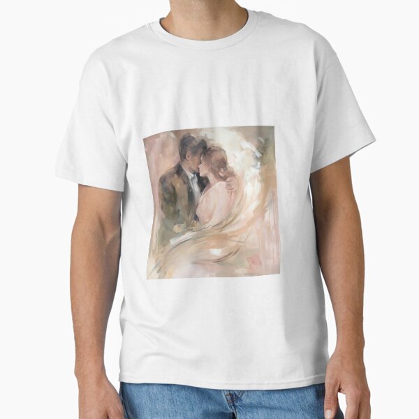 Coquette aesthetic vintage painting of a couple Classic T-Shirt for Sale by CoquetteArt