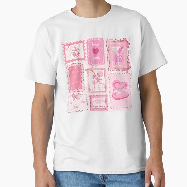 Aesthetic Pastel Pink Coquette Classic T-Shirt for Sale by ThatCuteCharm