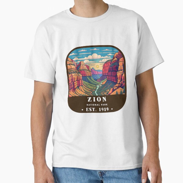Vintage Zion National Park Classic T-Shirt for Sale by RabbitK
