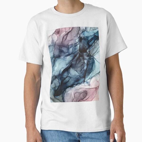 Blush and Darkness Abstract Alcohol Ink Painting Classic T-Shirt for Sale by LSchulz19