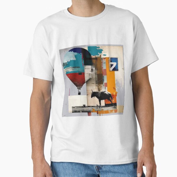 Breaking Boundaries: A Post-Modern Contemporary Artwork Influenced by Robert Rauschenberg Classic T-Shirt for Sale by VC-prints