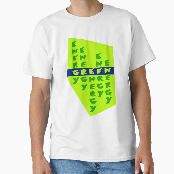 "Green Energy original design" Classic T-Shirt for Sale by pop-and-bee