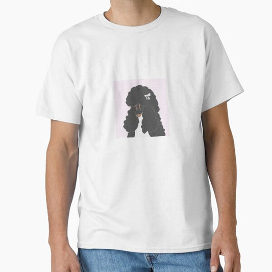 Coquette Parti Phantom Poodle Continental Sticker Classic T-Shirt for Sale by Pippy1012