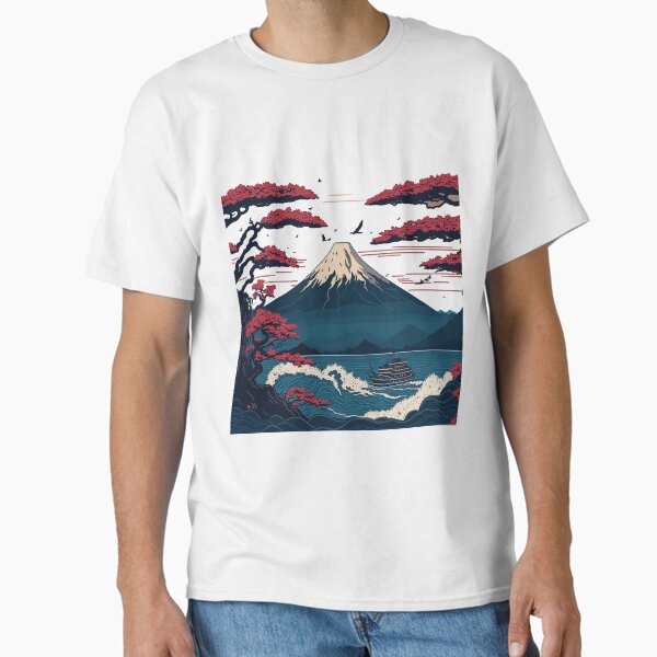 Japanese Art Design Illustration Classic T-Shirt for Sale by Madan0494