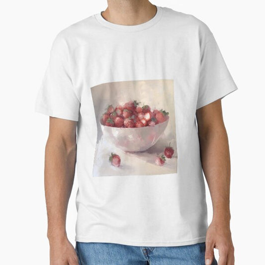 Coquette aesthetic vintage painting of strawberries Classic T-Shirt for Sale by CoquetteArt
