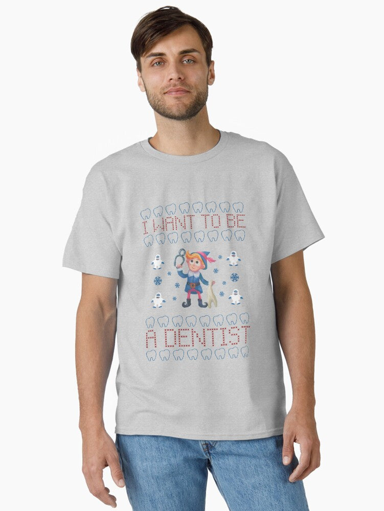 Hermey the Elf I Want to be a Dentist Classic TShirt T-Shirt | Fan Favorite Artwork | Perfect For Daily Wear
