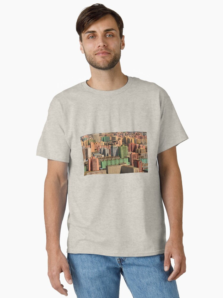 Pyongyang apartment buildings DPRK North Korea Classic T-Shirt T-Shirt | Premium Graphic | High Demand Item