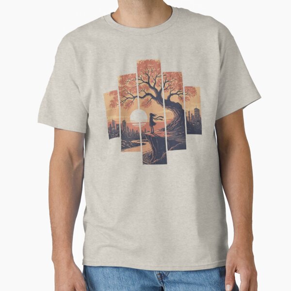 "Hillside City View" Classic T-Shirt for Sale by AestheticPens