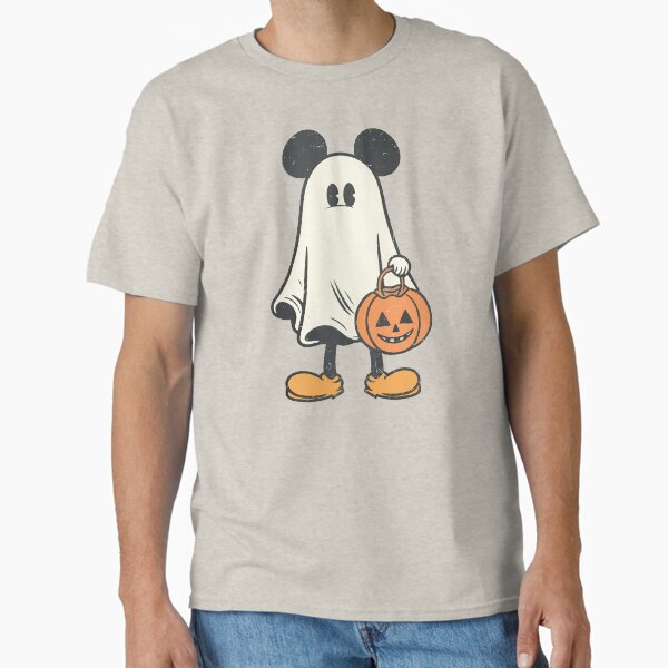 Not So Scary Halloween Mickey Spooky Halloween Ghost Retro Season Disney Pumpkin Classic T-Shirt for Sale by willquinnartist