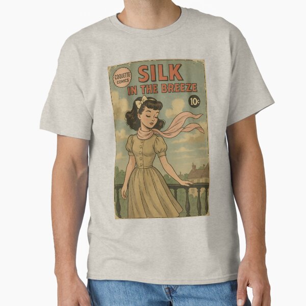 Delicate Coquette Aesthetic: Silk in the Breeze Classic T-Shirt for Sale by bapupa
