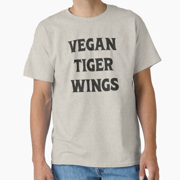 Vegan Tiger Wings (Vertical Fundraiser!!) Classic T-Shirt for Sale by malicetattoo