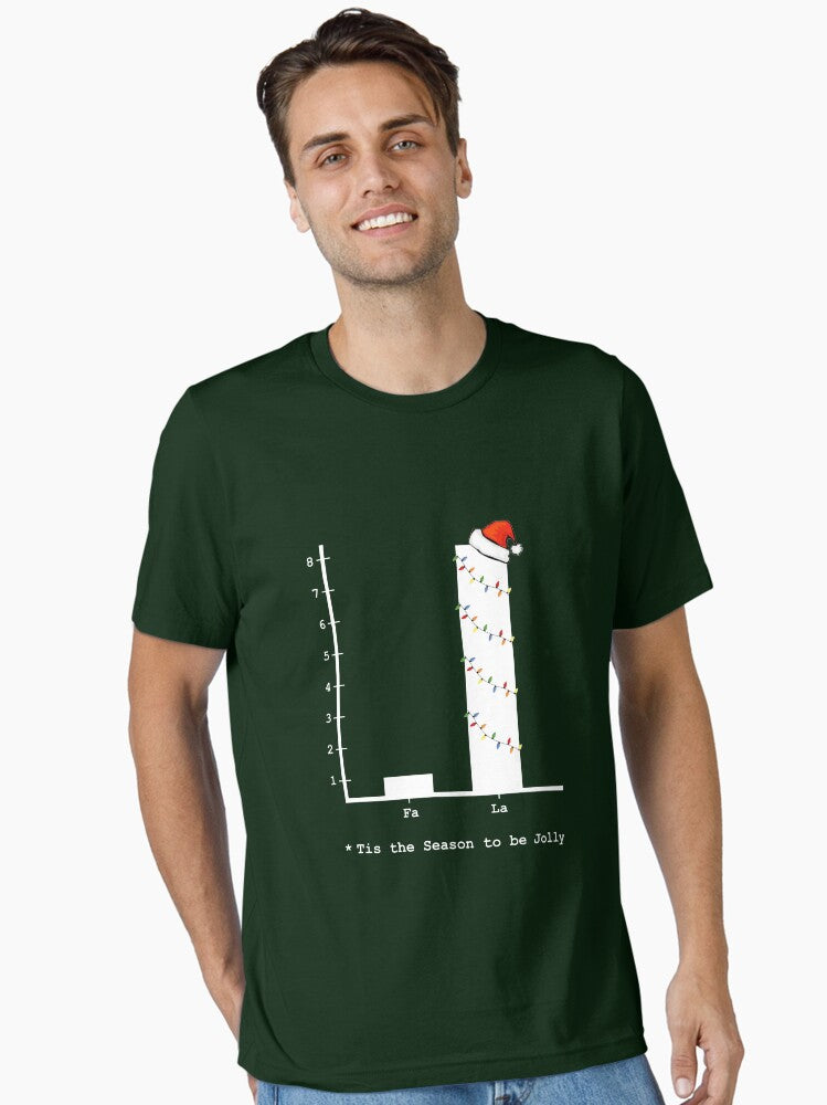 Christmas Carol Math Bar Graph Essential TShirt T-Shirt | Premium Graphic | Perfect For Daily Wear